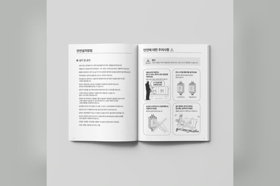 (업종 미상) 제품 사용설명서