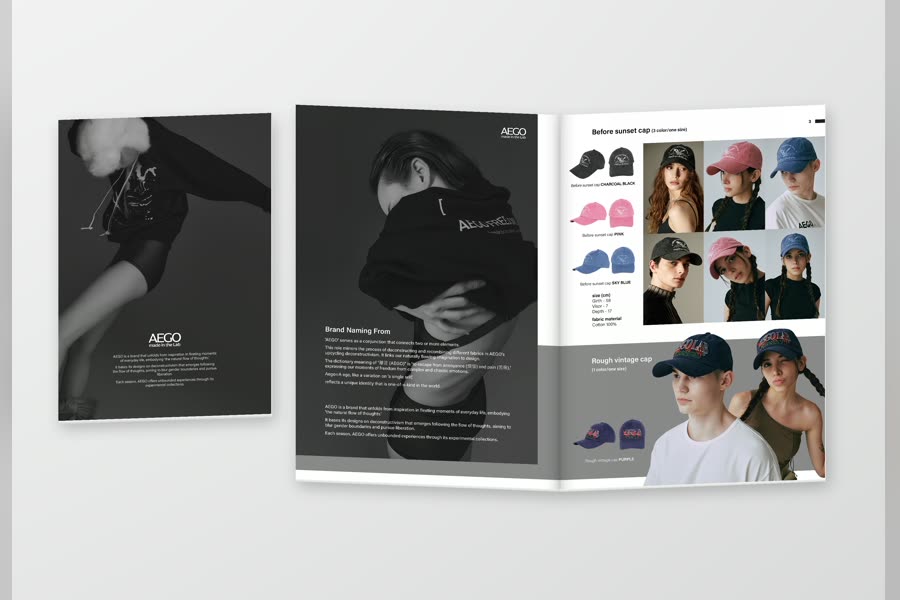 AEGO 패션 모자 브랜드 · 카탈로그