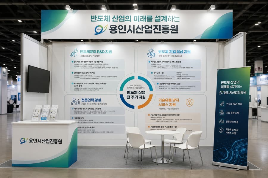 용인시산업진흥원 반도체 산업 지원 · 부스