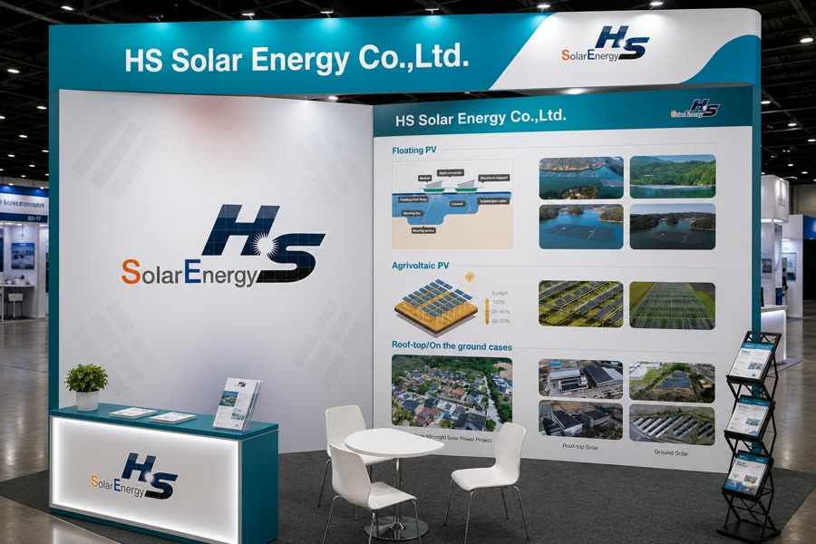 HS Solar Energy 태양광 에너지 · 부스